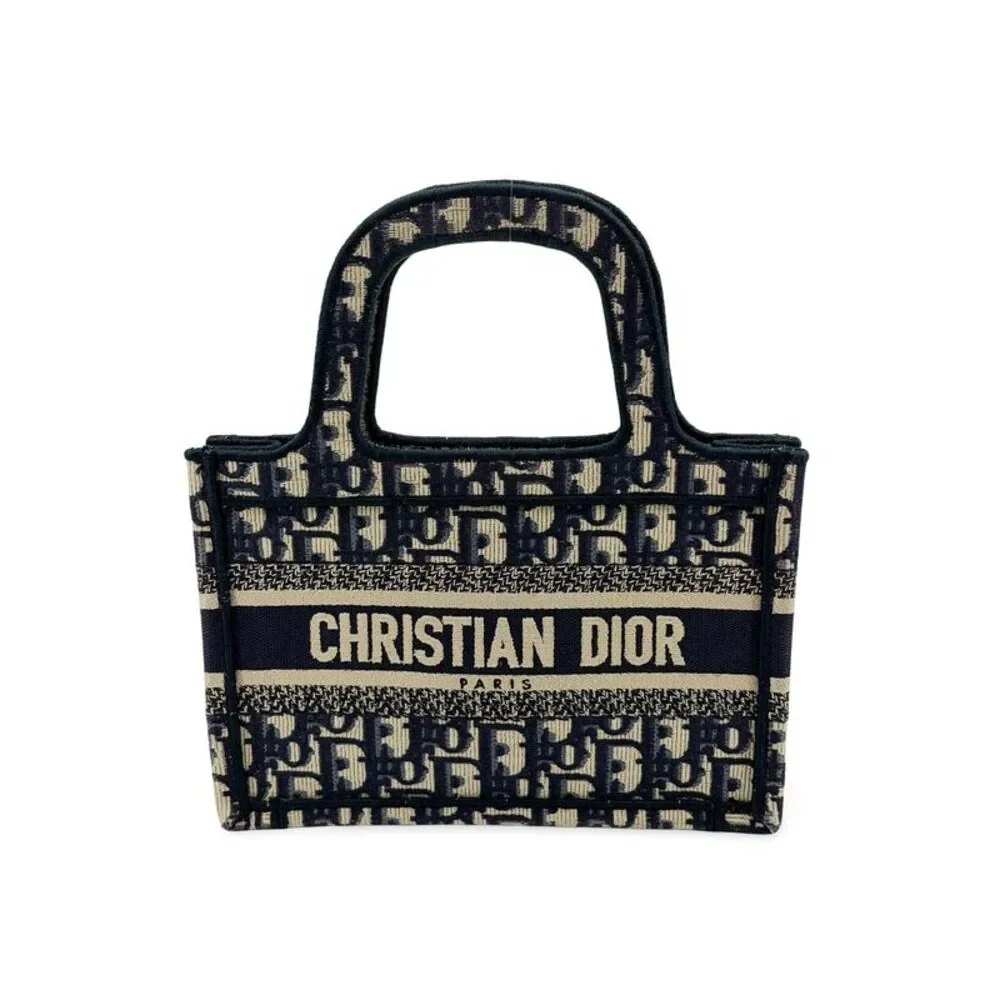 Dior Mini Book Tote Blue Oblique